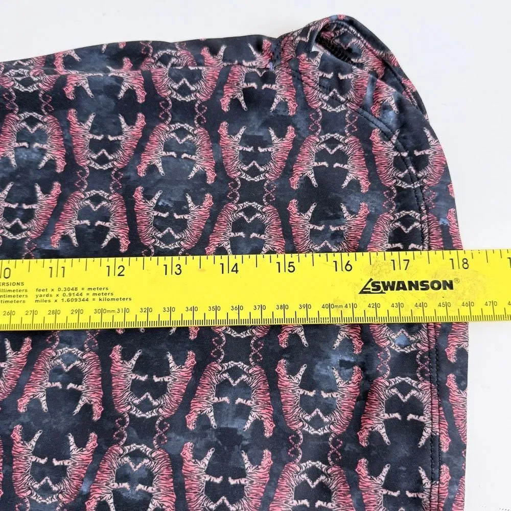 Peter Millar Pink Black Tiger Print Skort SPF50+ M